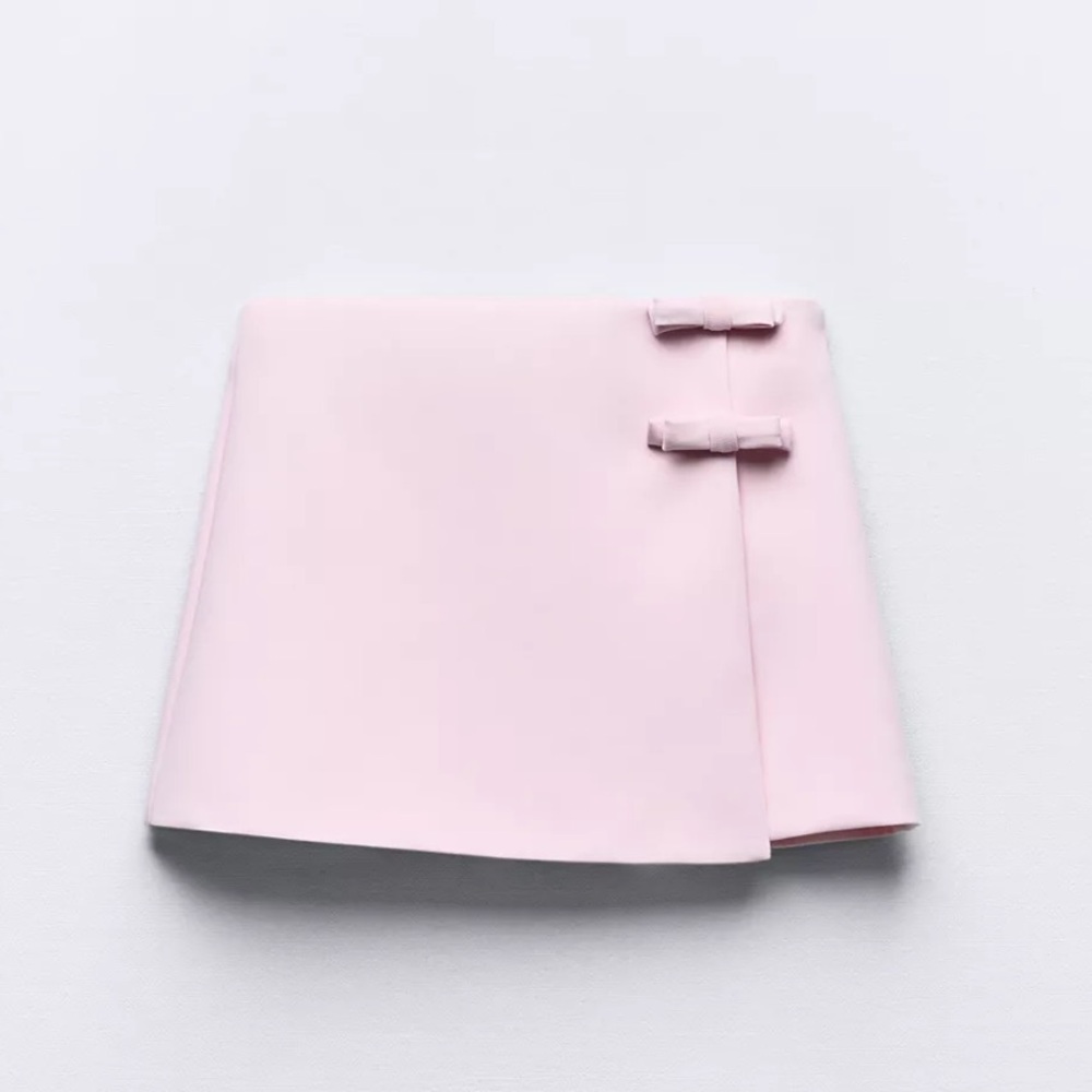 Zara bow mini skort